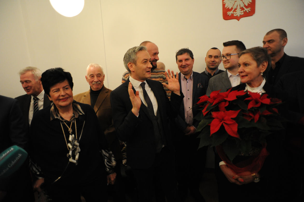 Otwarcie biura poselskiego Roberta Biedronia, Joanny Senyszyn i Marka Rutki w Słupsku