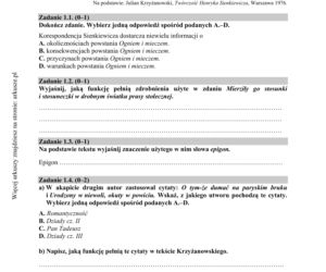 Matura poprawkowa język polski 2015 sierpień (poziom podstawowy)