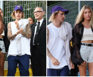 Justin Bieber na pokazie mody