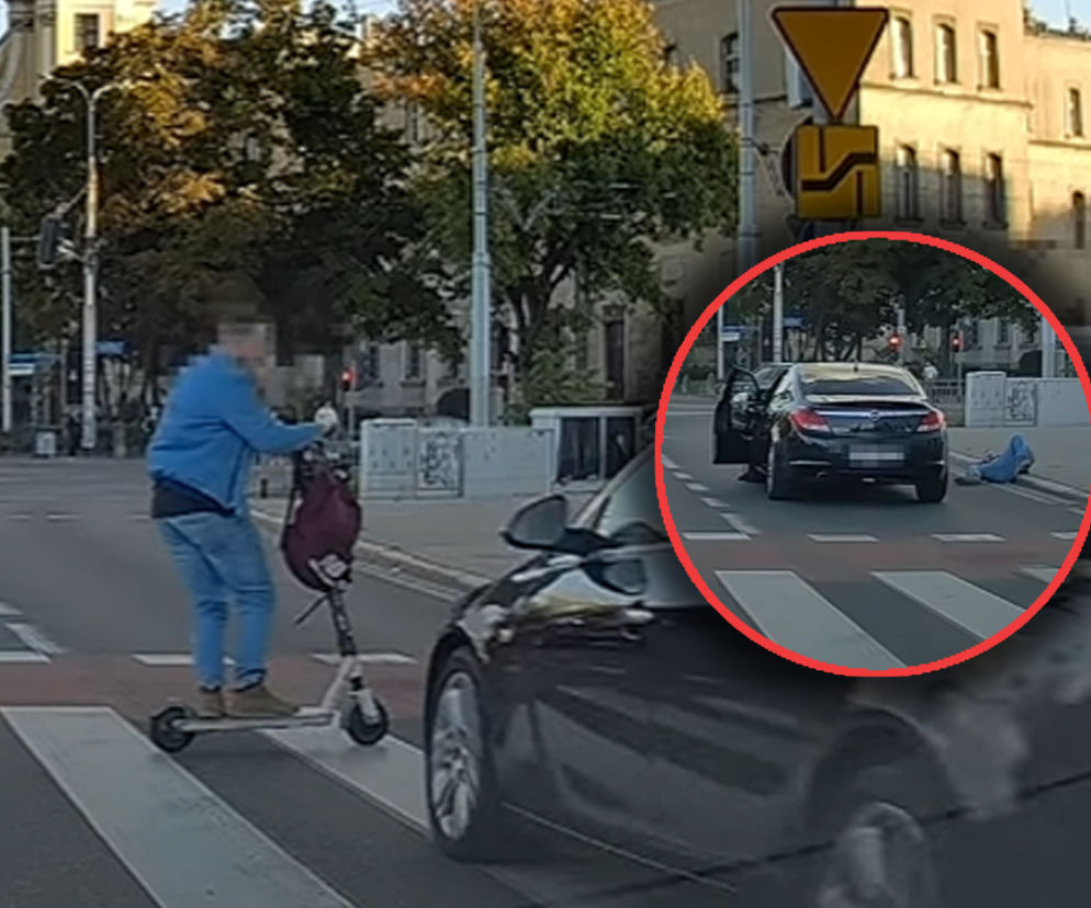 Obydwaj przejechali na czerwonym. Spotkali się na pasach