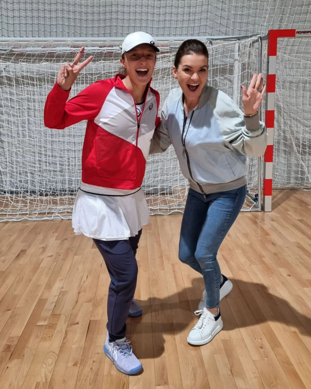 Agnieszka Radwańska i Iga Świątek