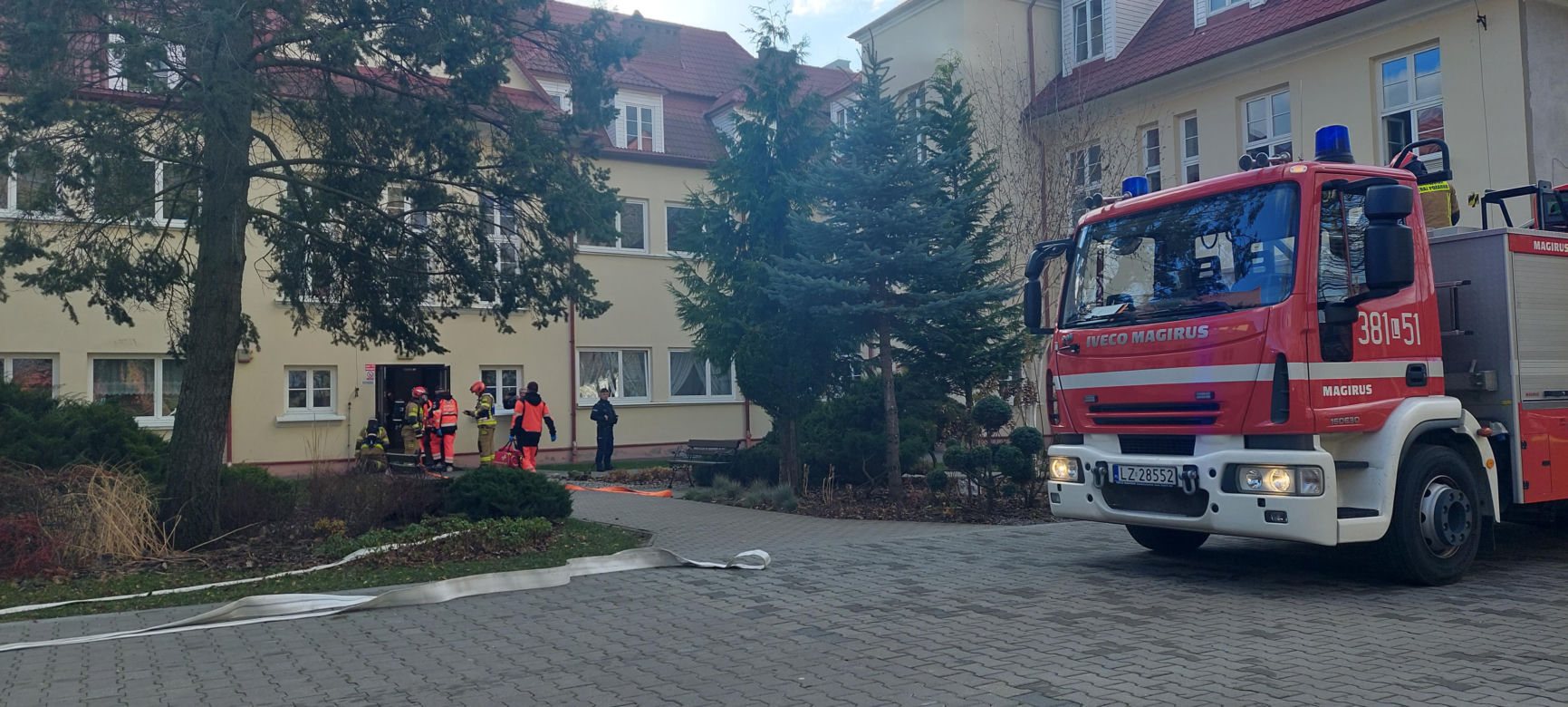 Próbna ewakuacja w zamojskim "rolniczaku"