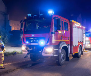 Potężny pożar statku w porcie w Gdańsku! Ogień zajął ładownię, na miejscu około 100 strażaków