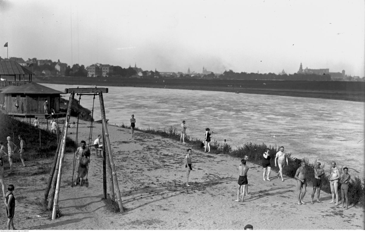 Plaża nad Wisłą w Krakowie
