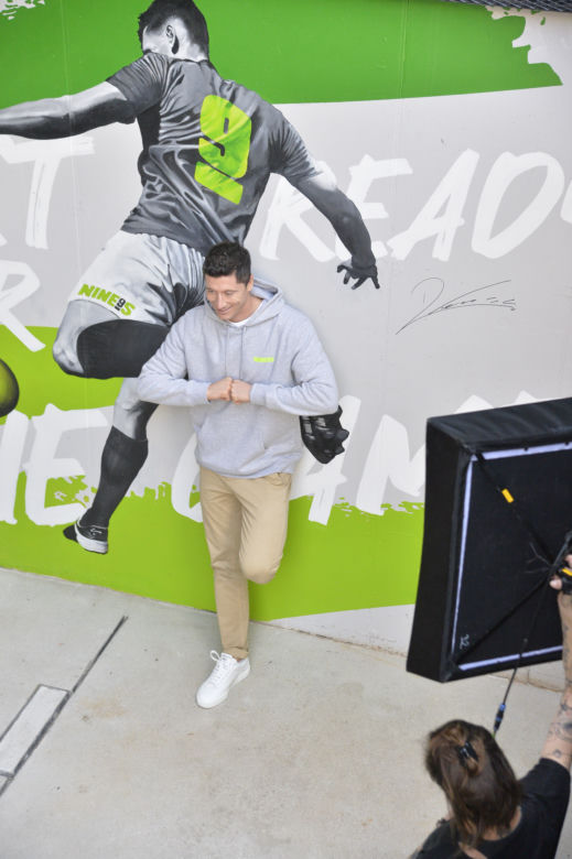 Robert Lewandowski w restauracji Nine's