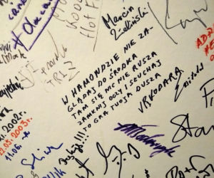 W muzeum nie brakuje podpisów słynnych organistów.