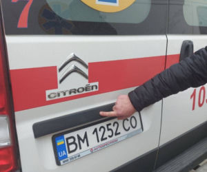 Ostrzelana karetka na drodze Sumy-Kijów