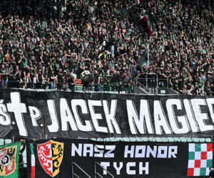 Kibice Śląska Wrocław żegnają Jacka Magierę