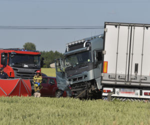 Wypadek w Elżbietowie. Zginęły dwie rodziny 