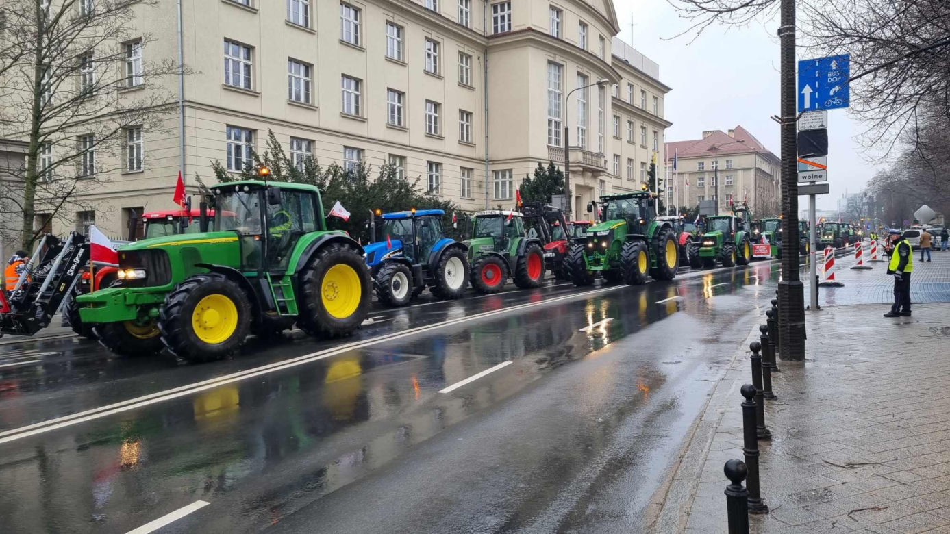 Protest rolników w Poznaniu