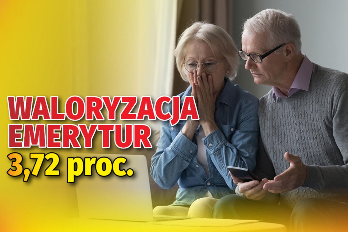 Waloryzacja emerytur 3,72 proc.