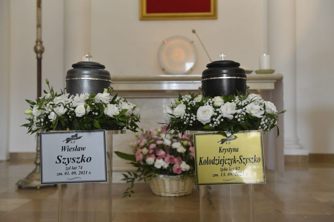 Podwójny pogrzeb  - Krystyna Kołodziejczyk i mąż Wiesław Szyszko