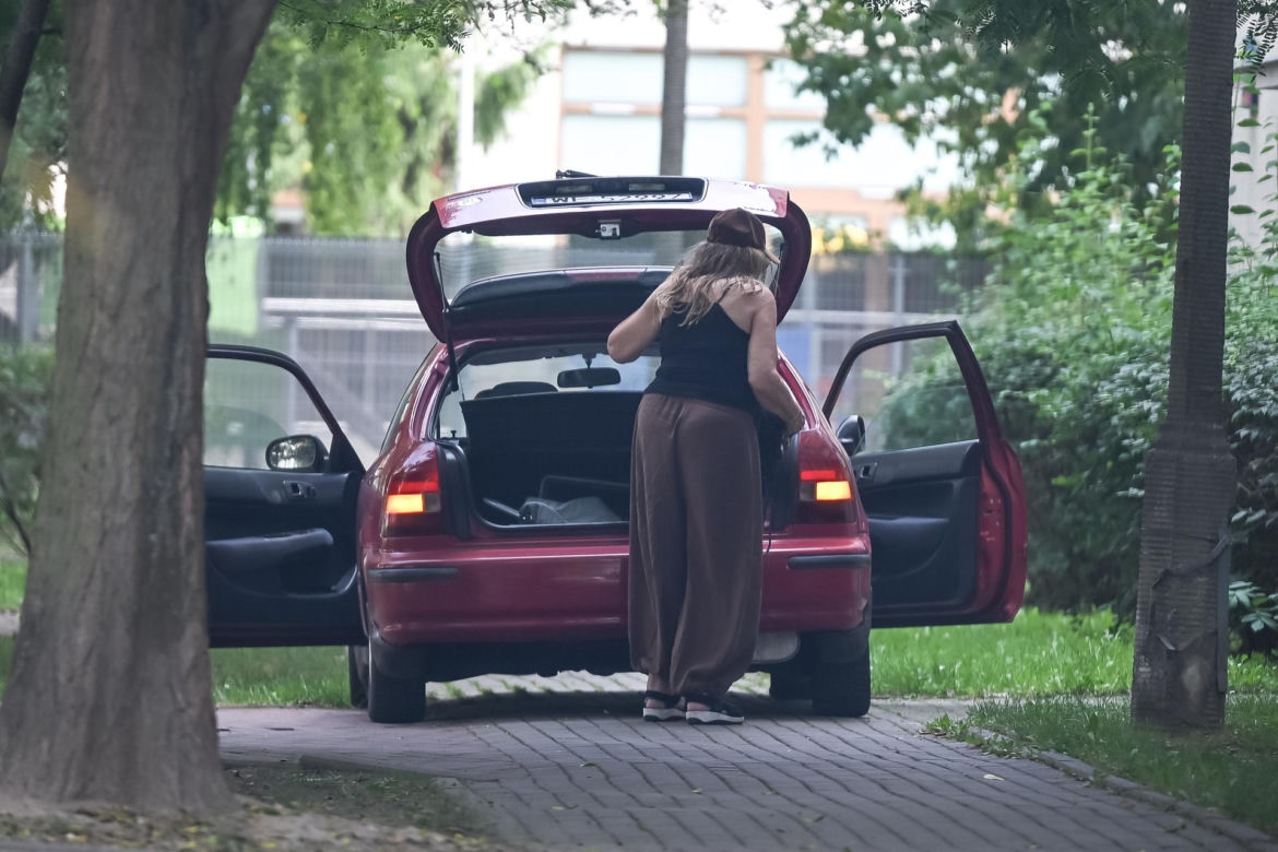 Agnieszka Perepeczko wystroiła się na bazar