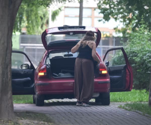 Agnieszka Perepeczko wystroiła się na bazar