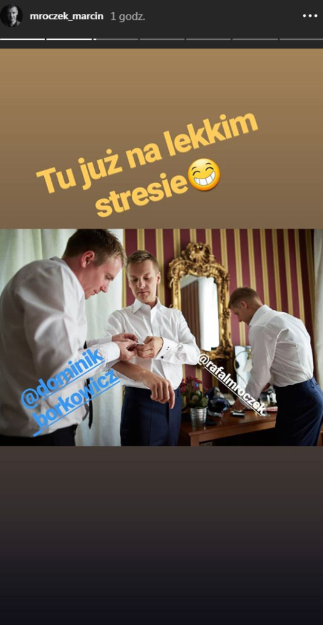 Marcin Mroczek i jego żona Marlena świętują rocznicę ślubu