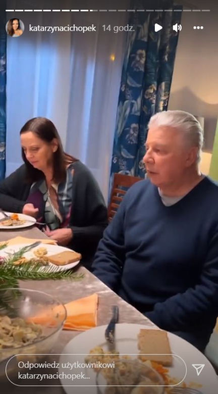 M jak miłość na planie. Krystyna (Hanna Mikuć), Marszałek (Emilian Kamiński)