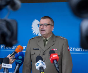 Briefing prasowy prok. Bartosza Okoniewskiego w sprawie drona z Rusinowa
