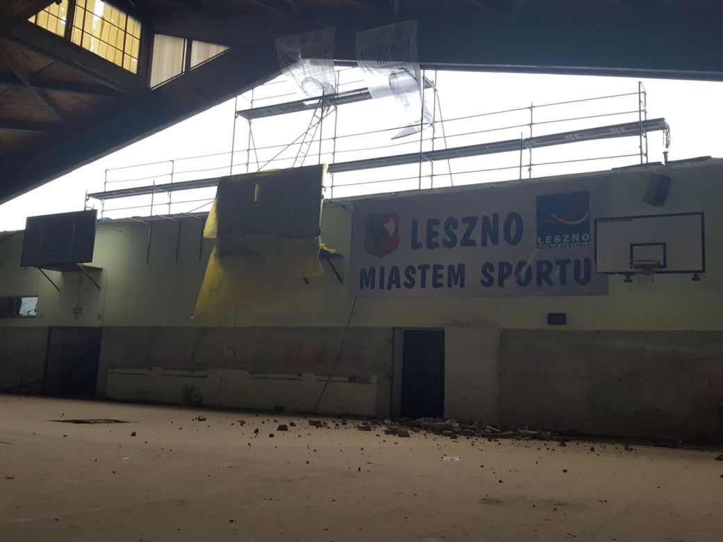 ​Maj, czerwiec – nowy termin zakończenia remontu hali Trapez w Lesznie