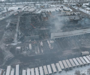 Wielki pożar magazynu pod Poznaniem. Skala zniszczeń poraża!