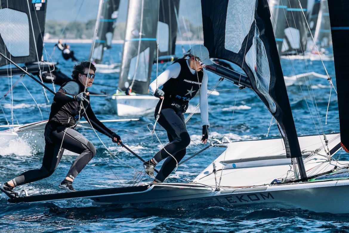 Gabriela Czapska i Hanna Rajchert w klasie 49erFX