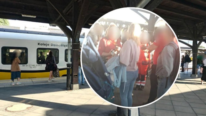 Zemdlała w pociągu. Pasażerowie usłyszeli: „Nie ma wolnych karetek!”