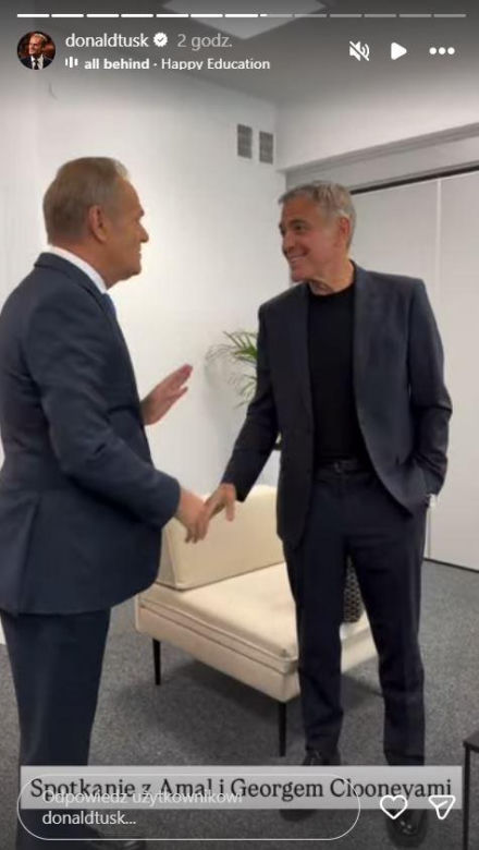 Amal Clooney, George Clooney, Donald Tusk