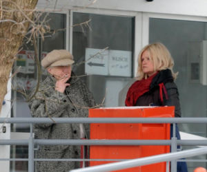 Katarzyna Figura odwiozła mamę do szpitala