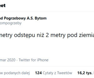 Osoby zaszczepione na COVID-19 przyjmujemy bez kolejki. Zakład Pogrzebowy A.S. Bytom znowu podbija internet zabawnymi wpisami [GALERIA]