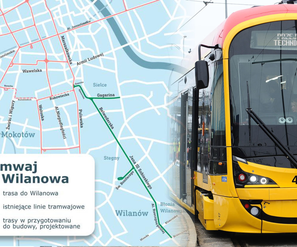 Budowa tramwaju do Wilanowa opóźniona. Trzeba powtórzyć przetarg na wykonawcę