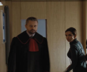 M jak miłość, odc. 1507: Aneta (Ilona Janyst), Marcin (Mikołaj Roznerski), prokurator (Grzegorz Woś), Kamil (Marcin Bosak)