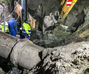 Do awarii i wylewu ścieków doszło podczas...remontu