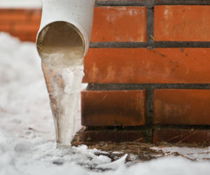 Zamarznięta rynna