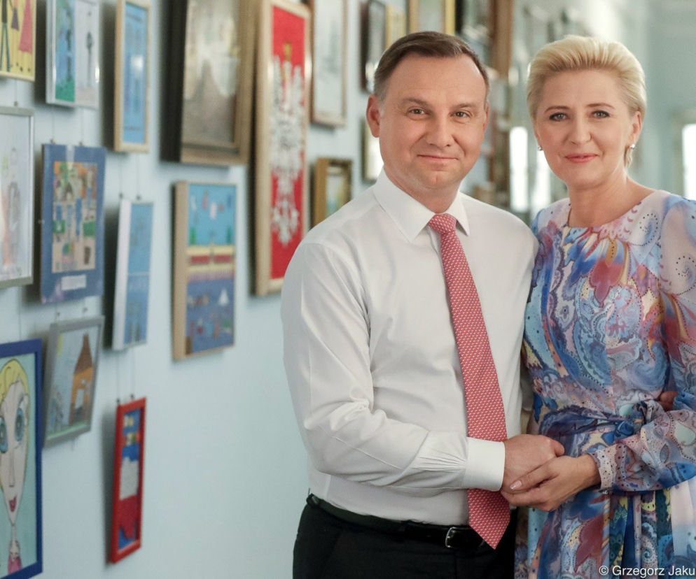 Para prezydencka Agata i Andrzej Dudowie