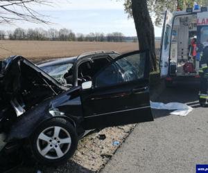 Wypadek na trasie Kraplewo - Lichtajny