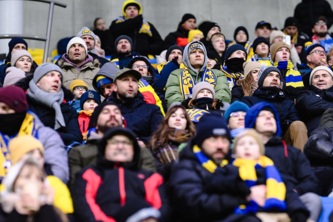 Arka Gdynia - Raków Częstochowa, zdjęcia kibiców i piłkarzy z meczu 17. kolejki PKO BP Ekstraklasy