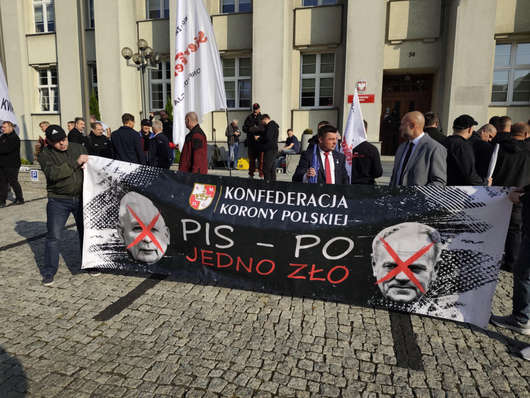 Górnicy protestują przeciw zwolnieniom