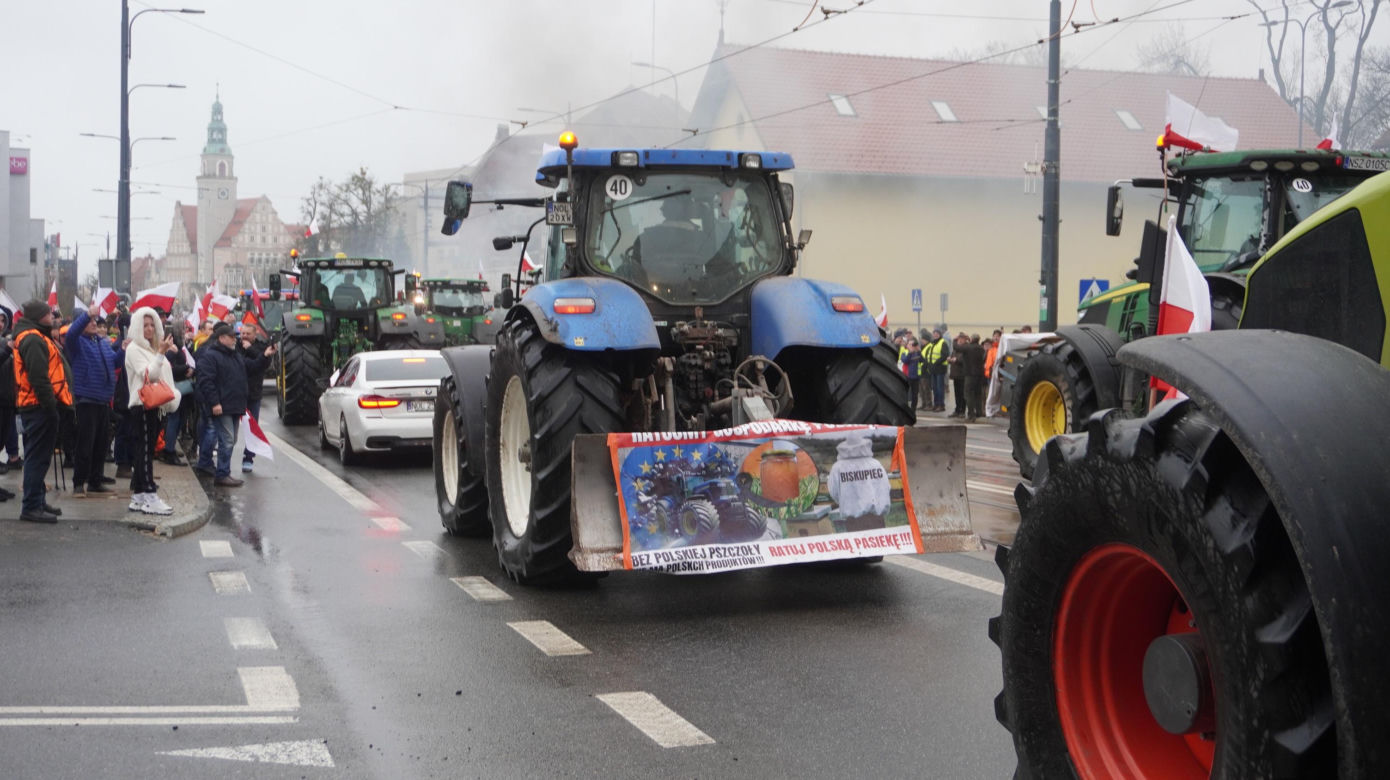 Protest rolników w Olsztynie, 20 lutego