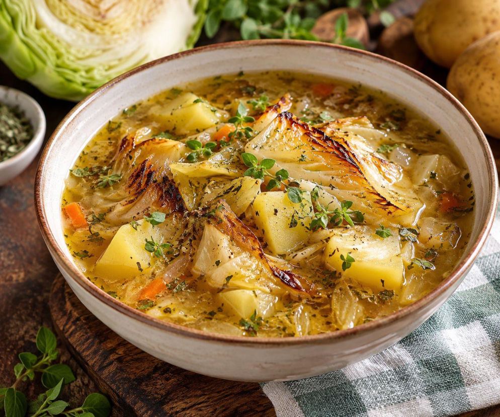 Zupa z pieczonej kapusty