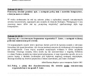 Historia muzyki matura