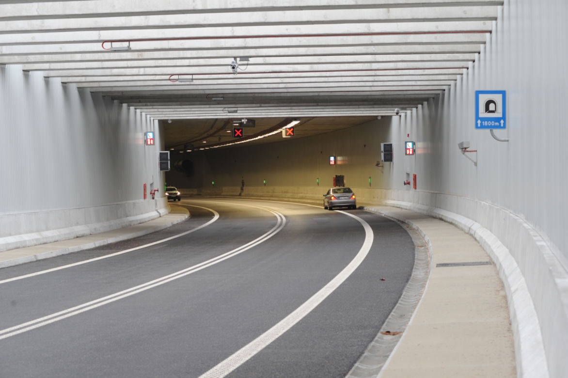 Tunel drogowy w Świnoujściu przed otwarciem