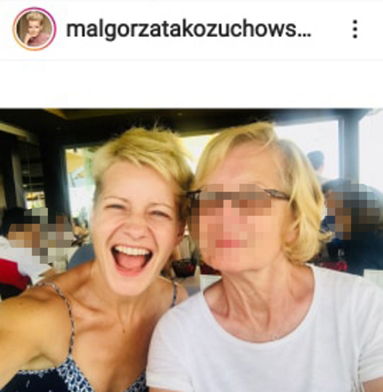 Małgorzata Kożuchowska chroni mamę przed wirusem