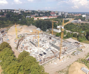 Budowa Fabryki Wody - sierpień 2020