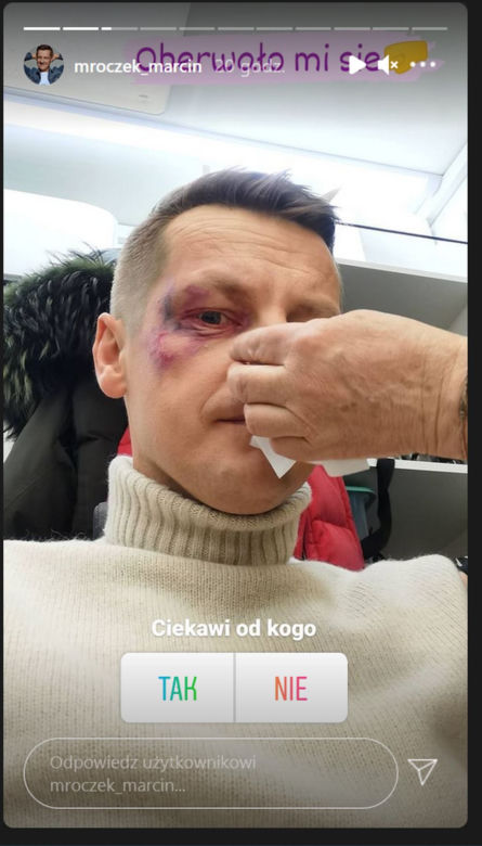 M jak miłość. Marcin Mroczek (Piotrek) na planie