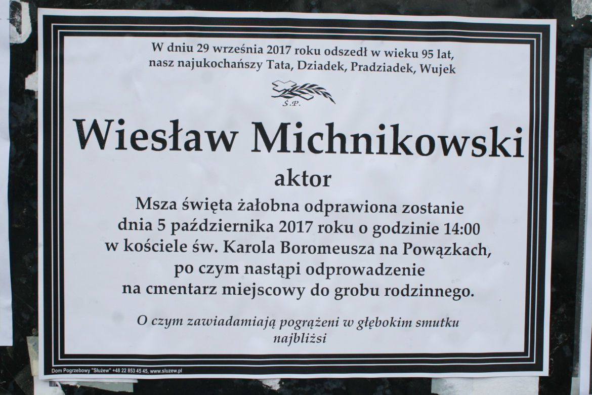 Pogrzeb Wiesława Michnikowskiego