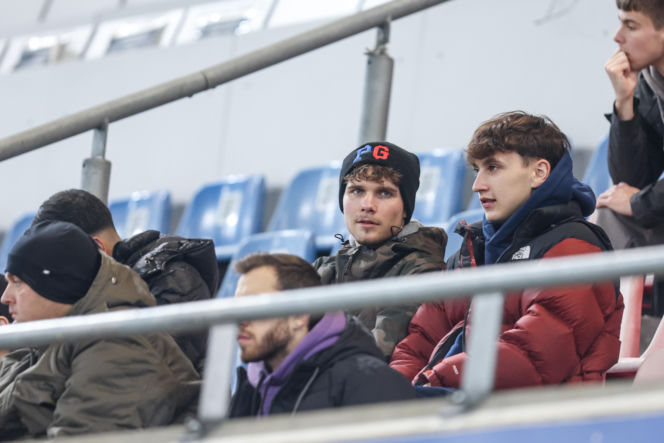 Kibice na meczu Piast Gliwice - Legia Warszawa