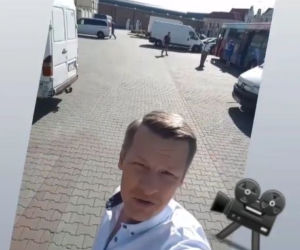 M jak miłość. Marcin Mroczek na planie