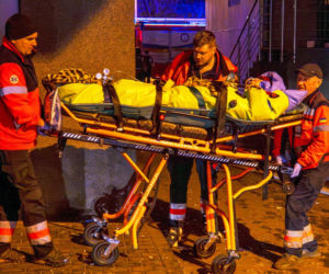 Nocny atak na Kijów! Wielkie eksplozje, płoną bloki