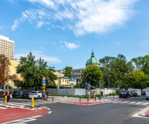 Plac budowy Roma Tower w Warszawie