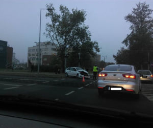 Wypadek na rondzie Wielkopolskim