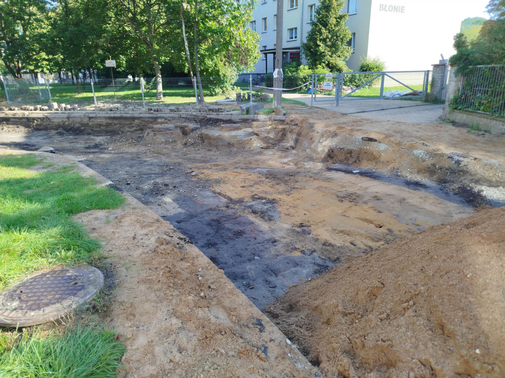 Roboty drogowe na ulicy Błonie w Siedlcach